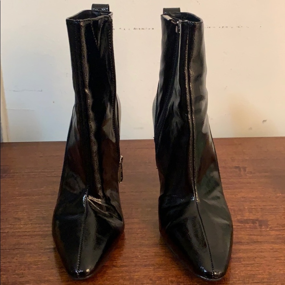 Like New Zara Patent Leather Ankle Boots
